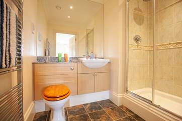 And the modern ensuite boasts a large shower.