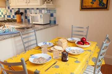 The eat-in kitchen is a bonus.