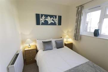 The ground floor double bedroom.