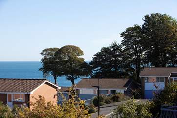 From its elevated position, the views out to the sea are stunning.