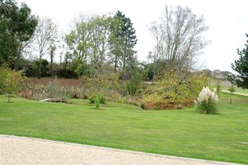 Mature gardens are in the grounds of the main house.