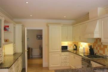 Plenty of counter-top space makes it easy to cook.