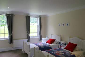 The twin bedroom.