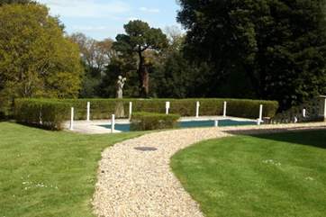 The swimming pool.