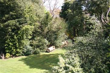 Seating in the grounds.