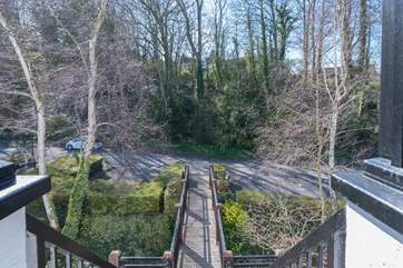 The parking bay for this property is clearly marked near to the entrance