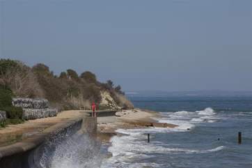 The beach on a blustery day.