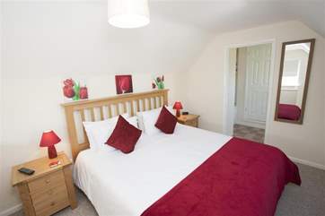 The first floor master bedroom.
