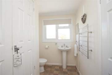 The towel rail provides plenty of warmth in the winter months.