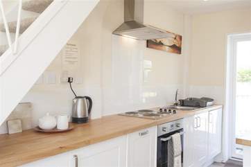 The fully functional kitchen.