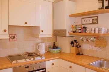 The kitchen is well equipped with everything you would need on your holiday