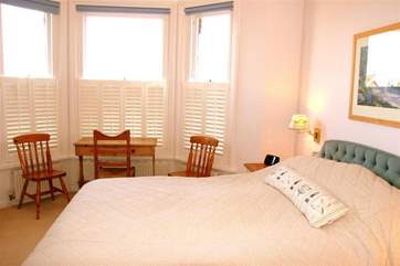 The master bedroom has its own en suite bathroom