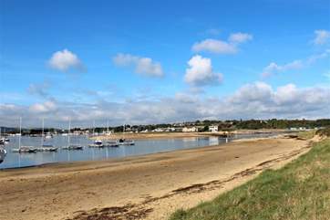Bembridge beach, adjacent to the harbour, offers incredible natural beauty.