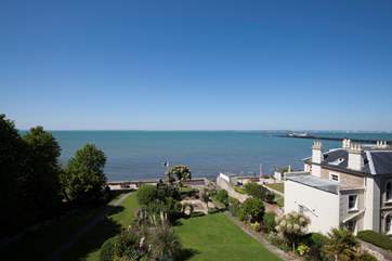 The view from the open plan kitchen/dining room is simply stunning