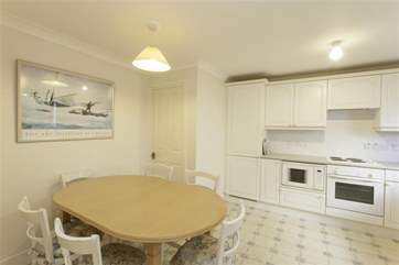Kitchen with dining-area for six people