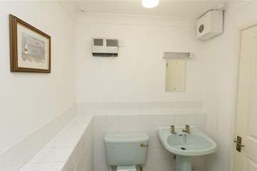 Family bathroom with shower cubicle