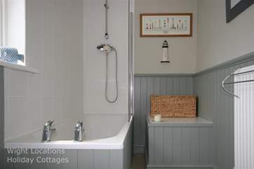 The modern bathroom.