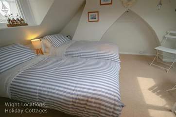 The attic twin room.
