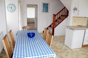 Dining-area through to the master bedroom