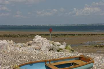 Nearby seafront and beach directly opposite the house