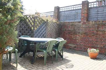 Patio garden for al-fresco evenings