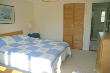 Sunny double bedroom on the first floor