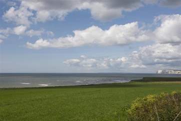 Amazing views across Compton Bay towards Freshwater, a very popular spot for surfers