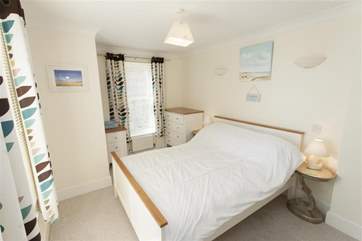 Double bedroom with sea views