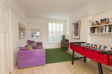 Let off steam in the games-area of the living room