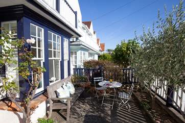 The charming entrance to the property welcomes you to your holiday home-from-home.