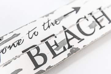 Just two minutes walk to the beach