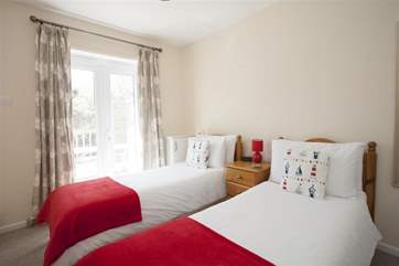 A good size twin room suitable for both children or adults