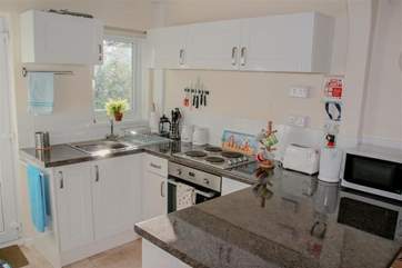 Open plan kitchen, living and dining space