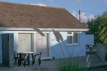 The deck at the rear, ideal for that aperatif at the end of the day