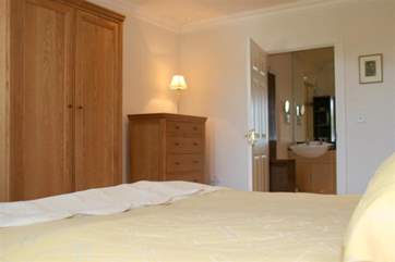 Relax and get a peaceful night's sleep in the master bedroom