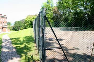 Enjoy a game of tennis in the grounds, but make sure you book your time slot