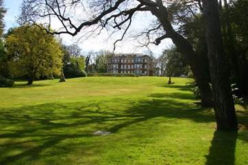 The extensive grounds are gated and if you are lucky you may see plenty of birds and red squirrels hopping between trees