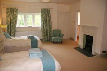 The beauty of the two twin bedrooms is that they can also be made up, on prior request, as king-size beds.