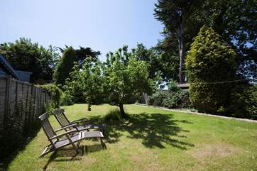 Take a seat on the sun lounger and relax in the sunshine