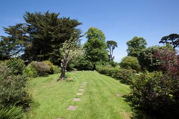 The beautiful garden is a great area for children to play and adults to relax in