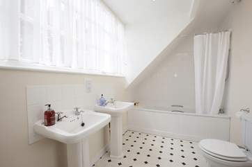 The en suite bathroom off the master bedroom