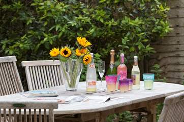 Grab a drink and take it outside to enjoy in the warm sunshine