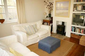 The snug room is comfortable and cosy