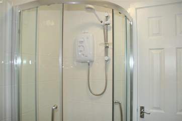 Shower room with electric shower