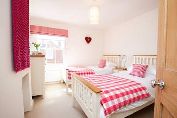 The twin bedroom.