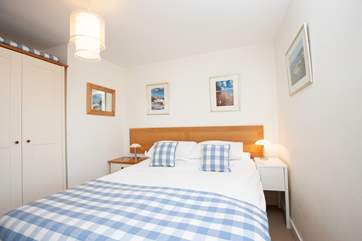 The double bedroom at the rear of the property.