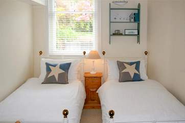 The twin bedroom.