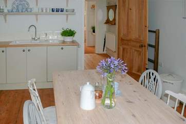 The kitchen is perfect for sociable meals.