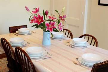 Hillside dining area