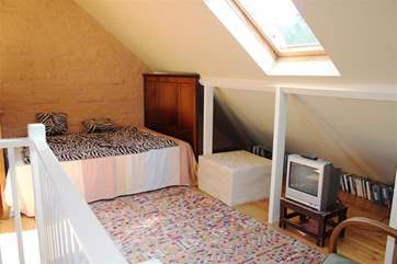 Games room on top floor with day-bed